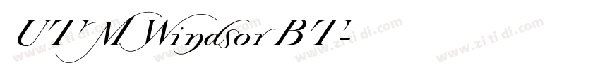 UTM Windsor BT字体转换